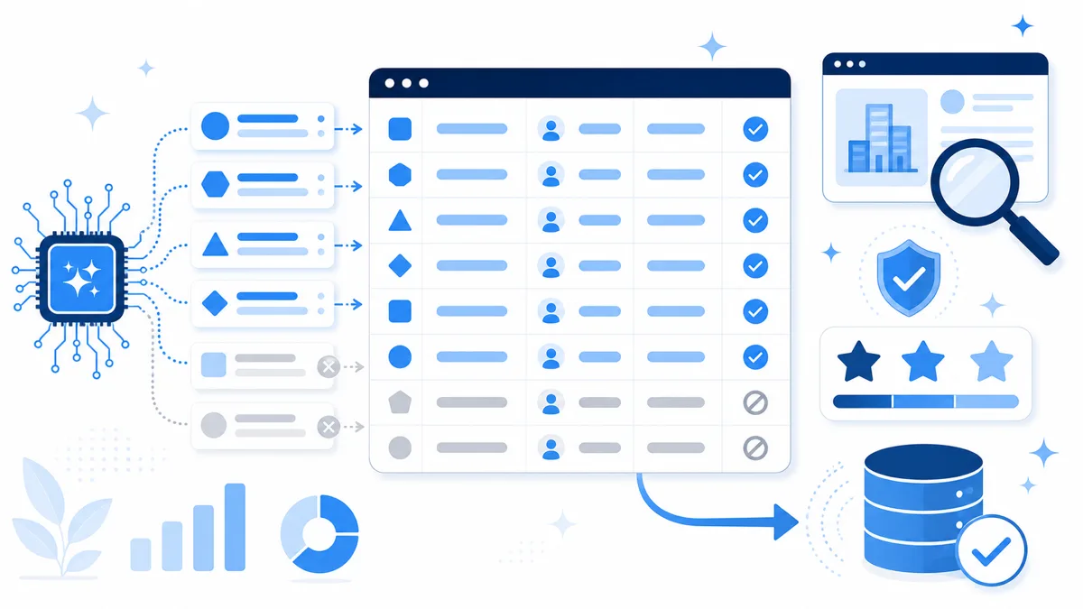 営業リストをAIで作る方法｜精度を上げる4ステップと法令の注意点のイメージ